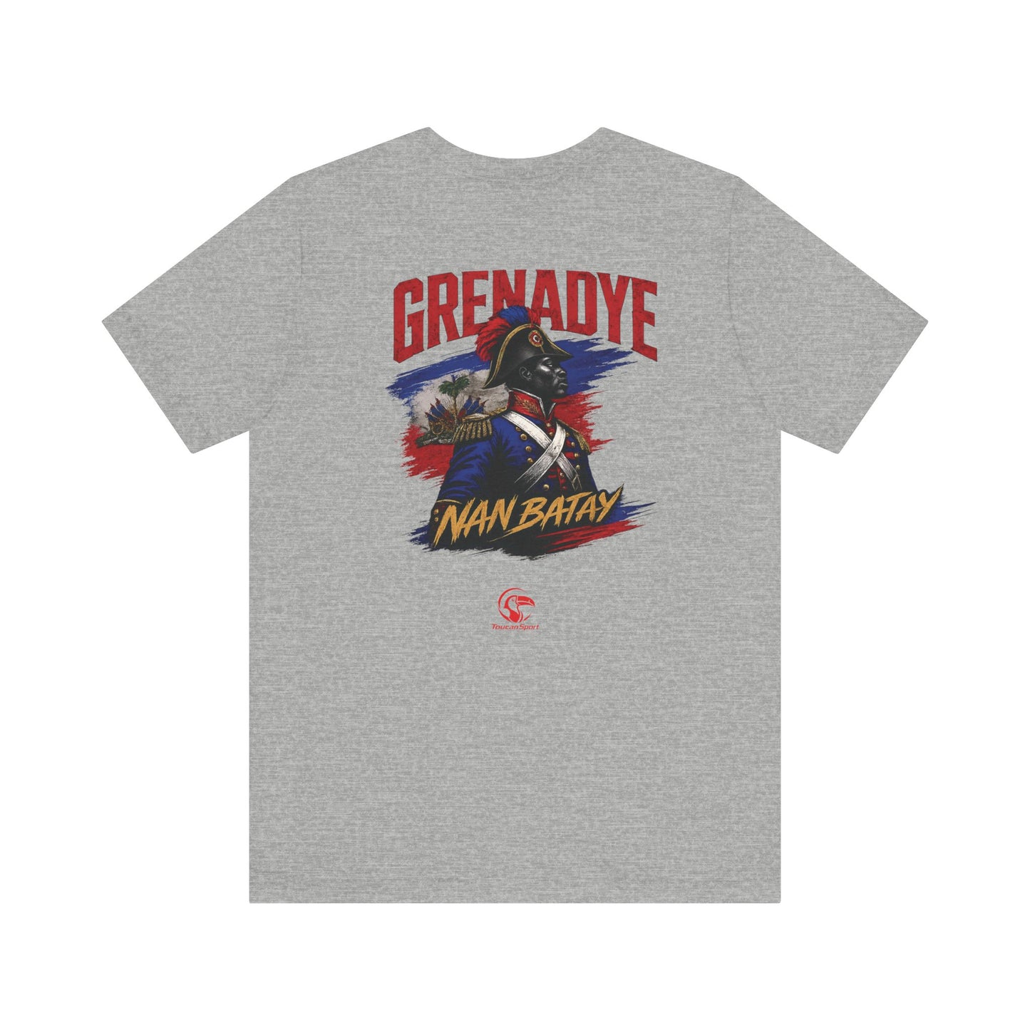 Ayiti Grenadye T-Shirt — Haitian Patriot Shield & Grenadier Design