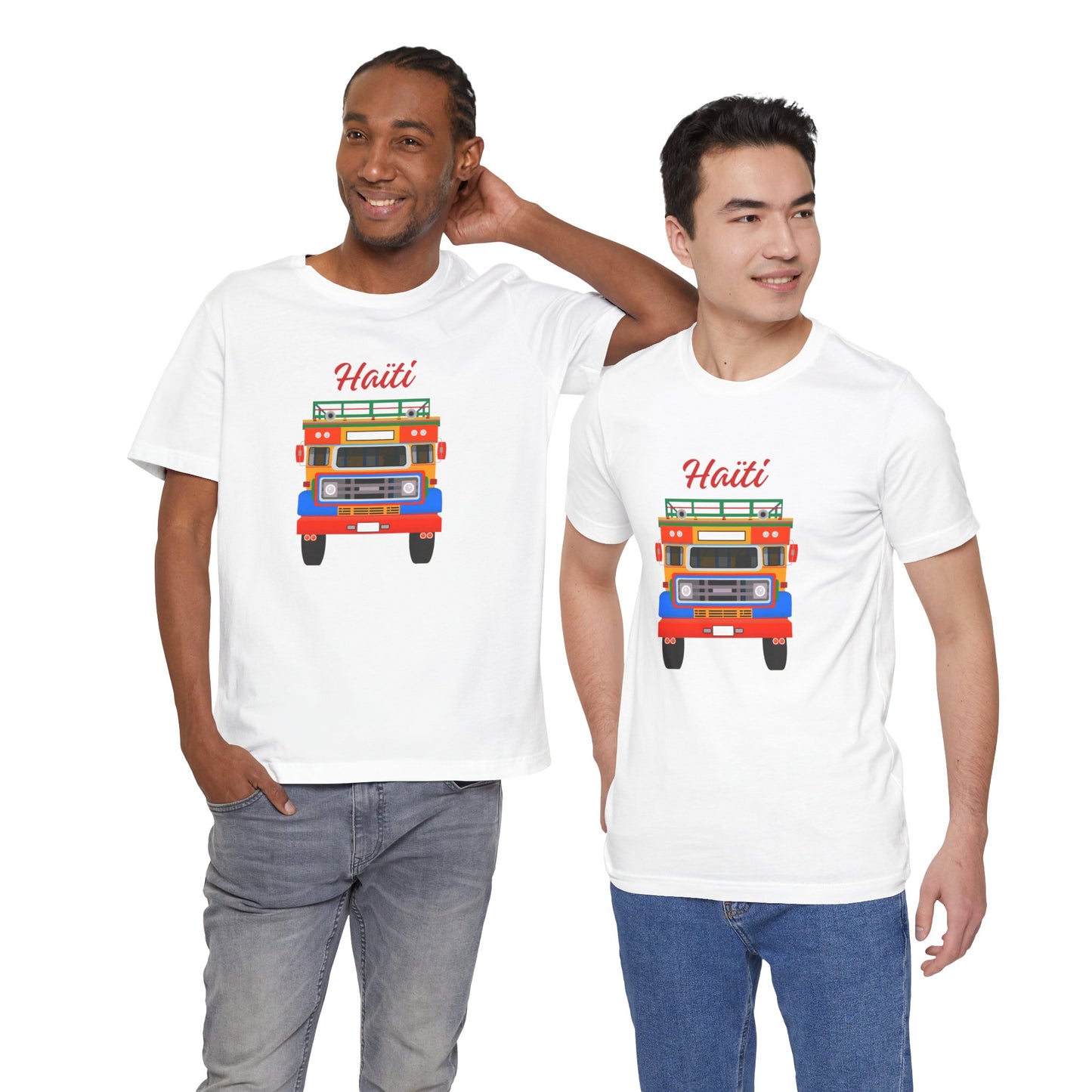 Haiti Tap-Tap Graphic Tee — Colorful Haitian Bus Shirt