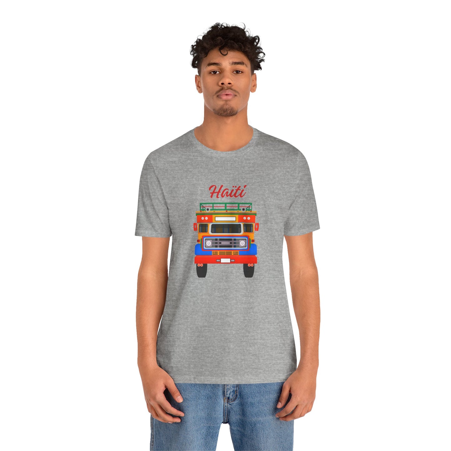Haiti Tap-Tap Graphic Tee — Colorful Haitian Bus Shirt