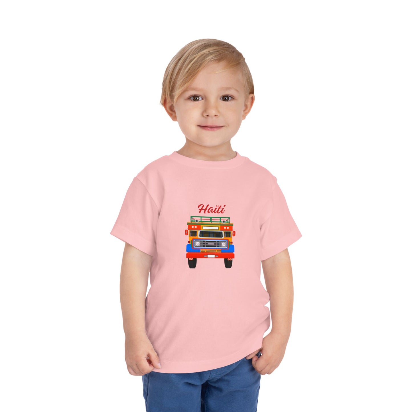 Toddler Tee — Colorful Haitian Tap-Tap Truck Graphic ("Haiti")