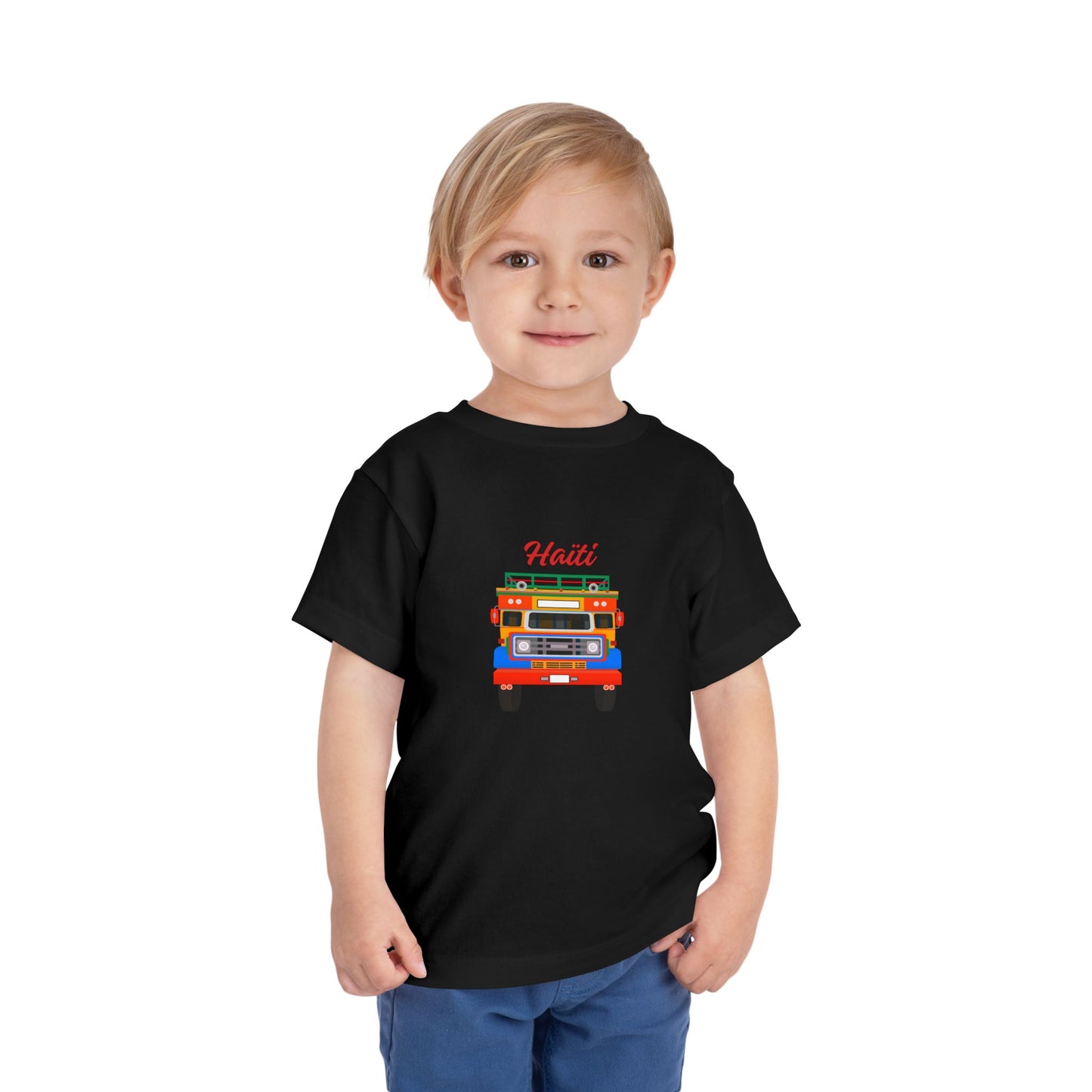 Toddler Tee — Colorful Haitian Tap-Tap Truck Graphic ("Haiti")