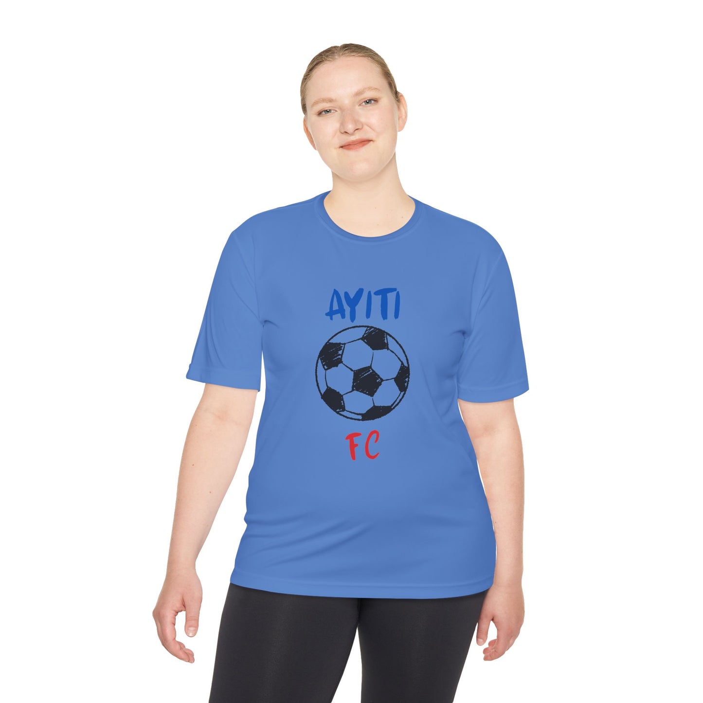 AYITI FC Unisex Soccer Tee - Haiti Football Fan Shirt, Moisture-Wicking