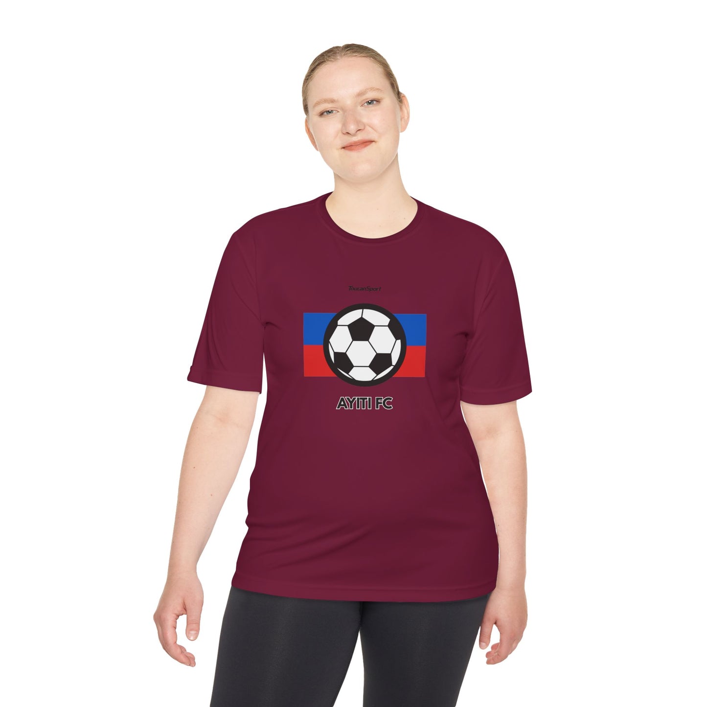 AYITI FC Unisex Soccer Tee - Haitian Flag Football Fan Shirt