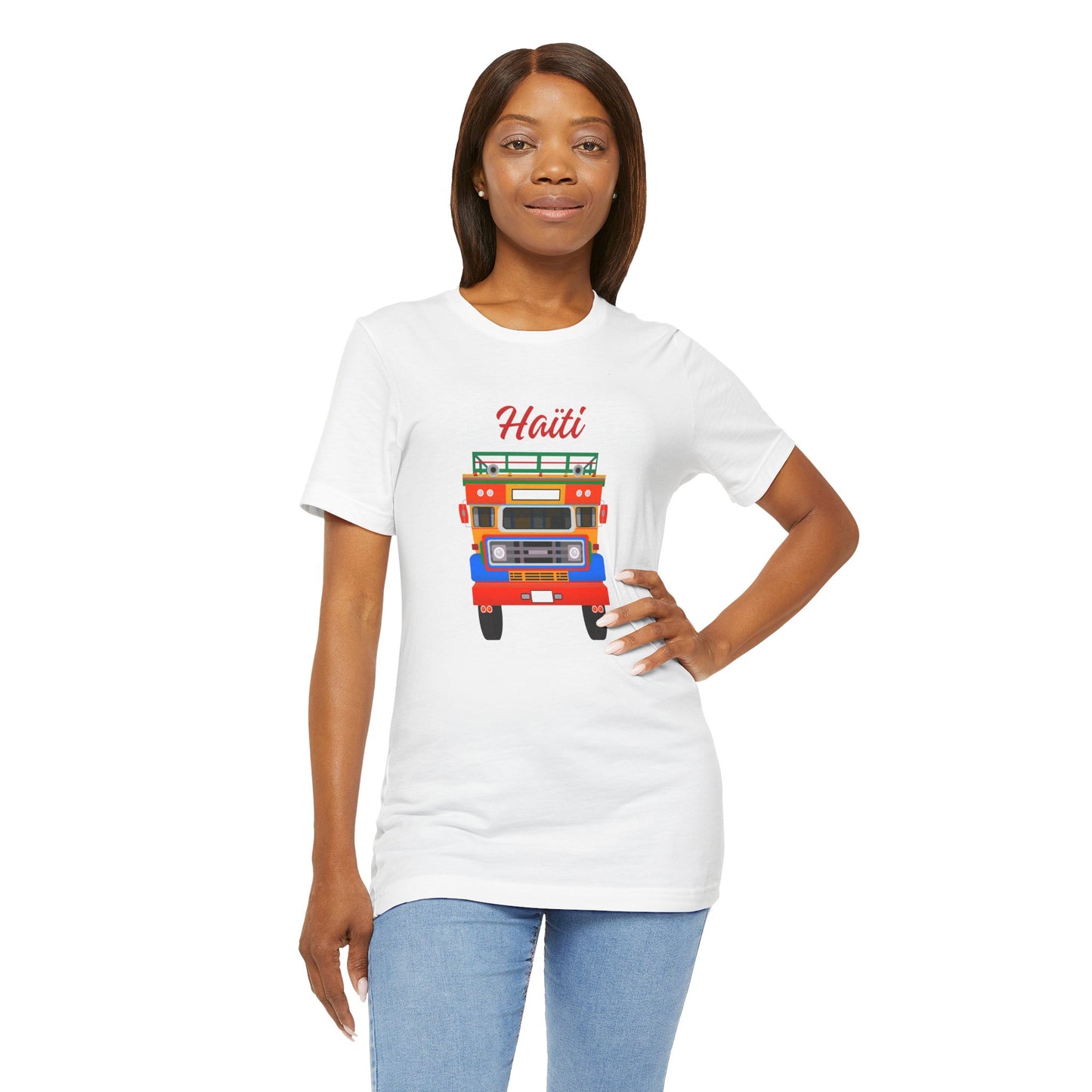 Haiti Tap-Tap Graphic Tee — Colorful Haitian Bus Shirt
