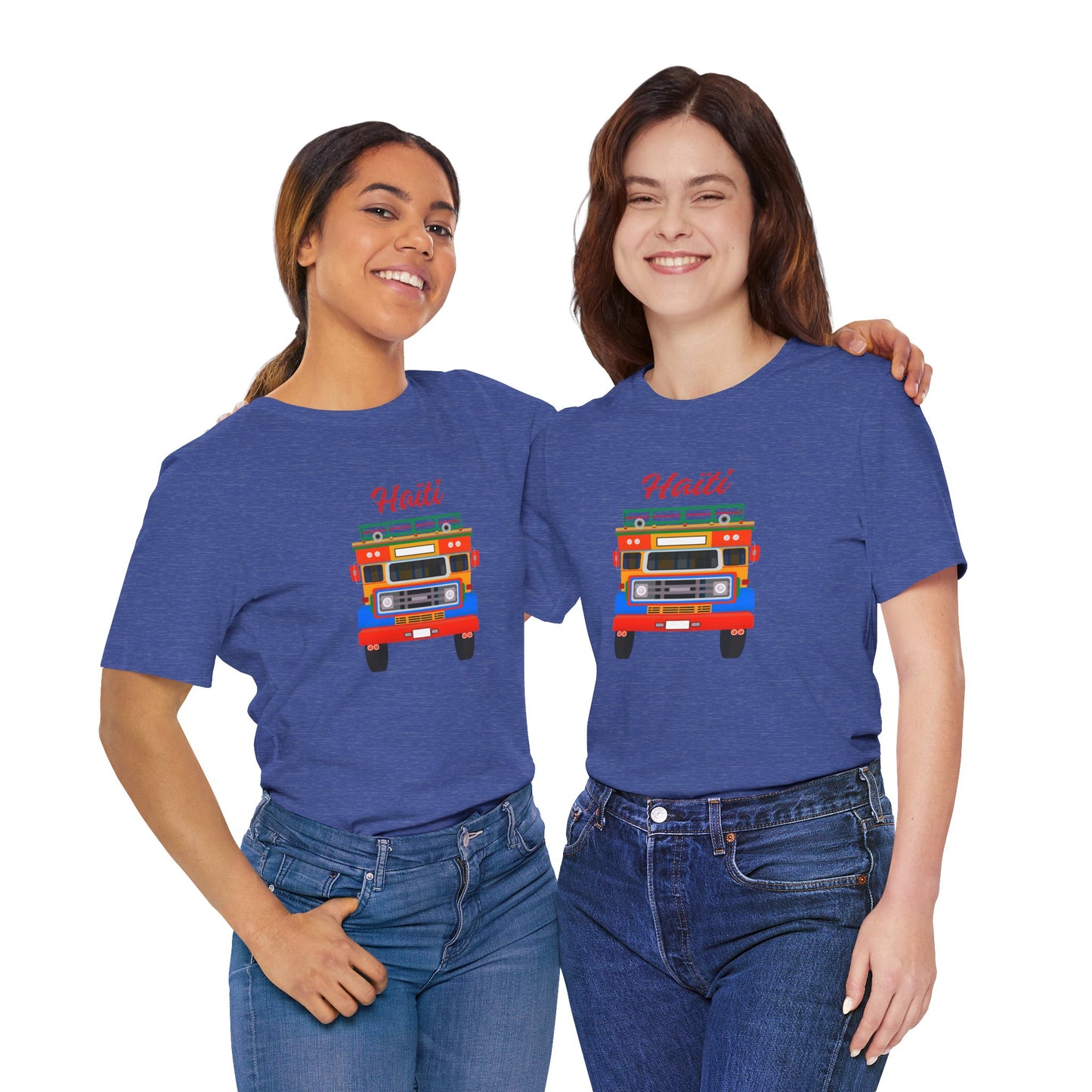 Haiti Tap-Tap Graphic Tee — Colorful Haitian Bus Shirt