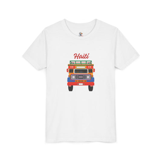 Youth Tee — Colorful Haiti Tap Tap Bus Design