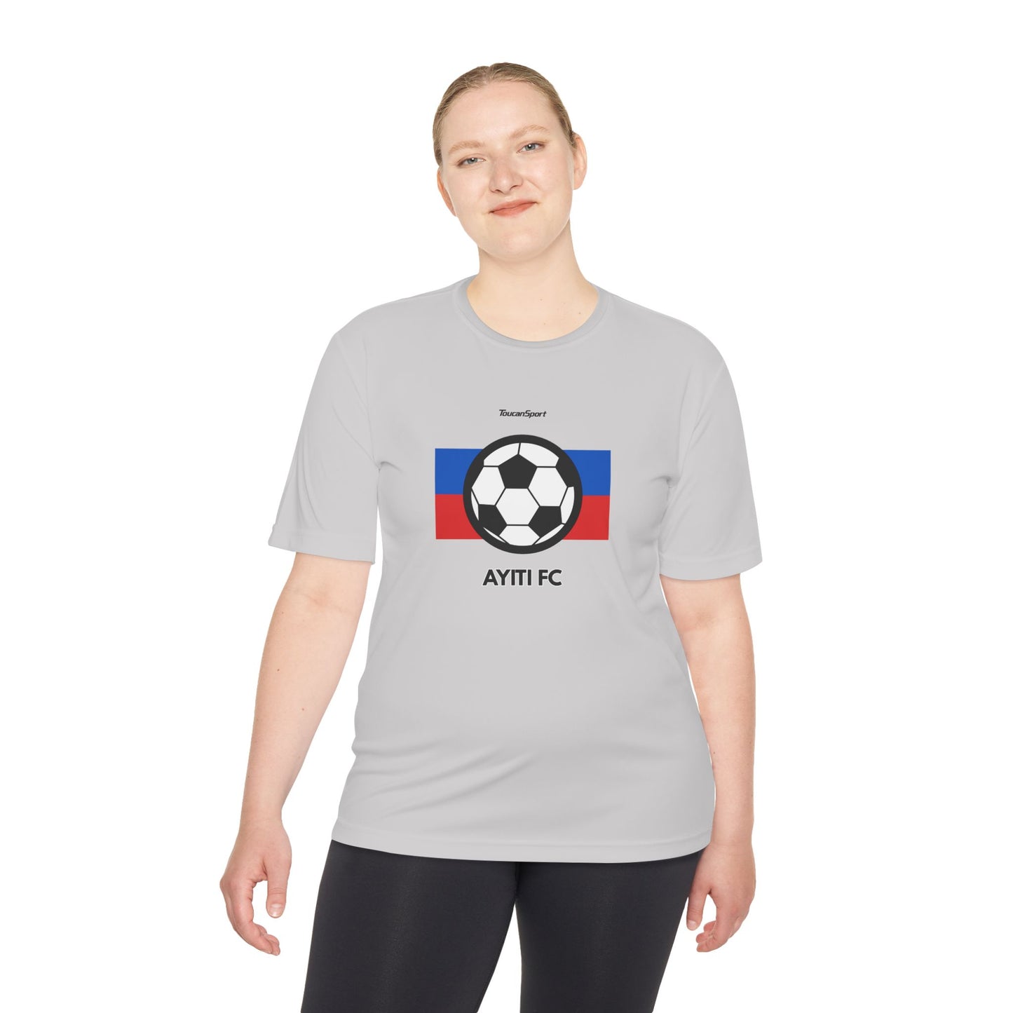 AYITI FC Unisex Soccer Tee - Haitian Flag Football Fan Shirt