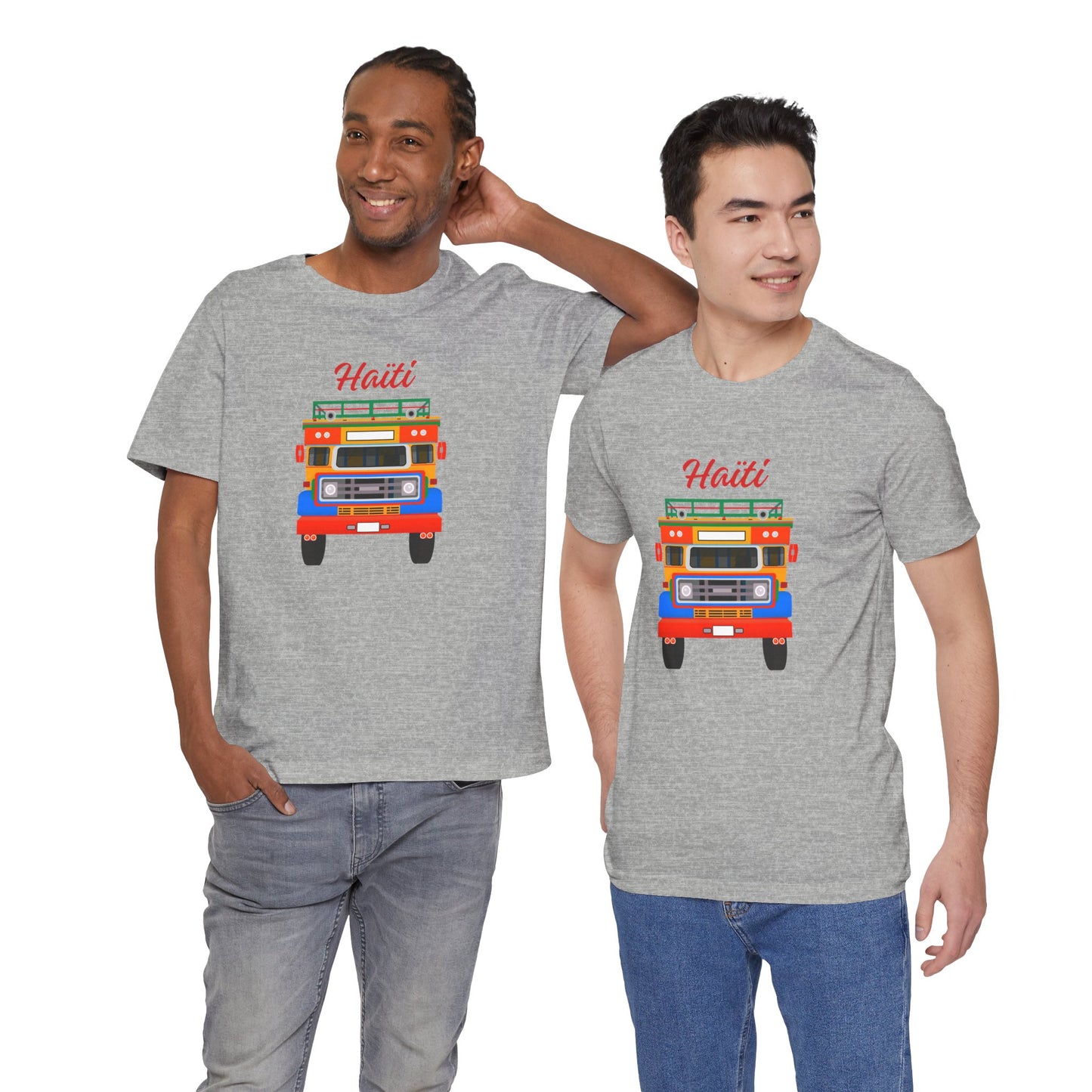 Haiti Tap-Tap Graphic Tee — Colorful Haitian Bus Shirt