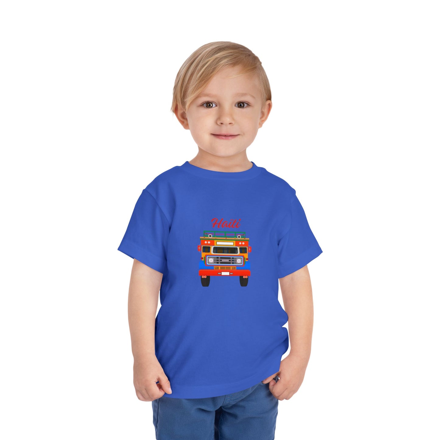 Toddler Tee — Colorful Haitian Tap-Tap Truck Graphic ("Haiti")