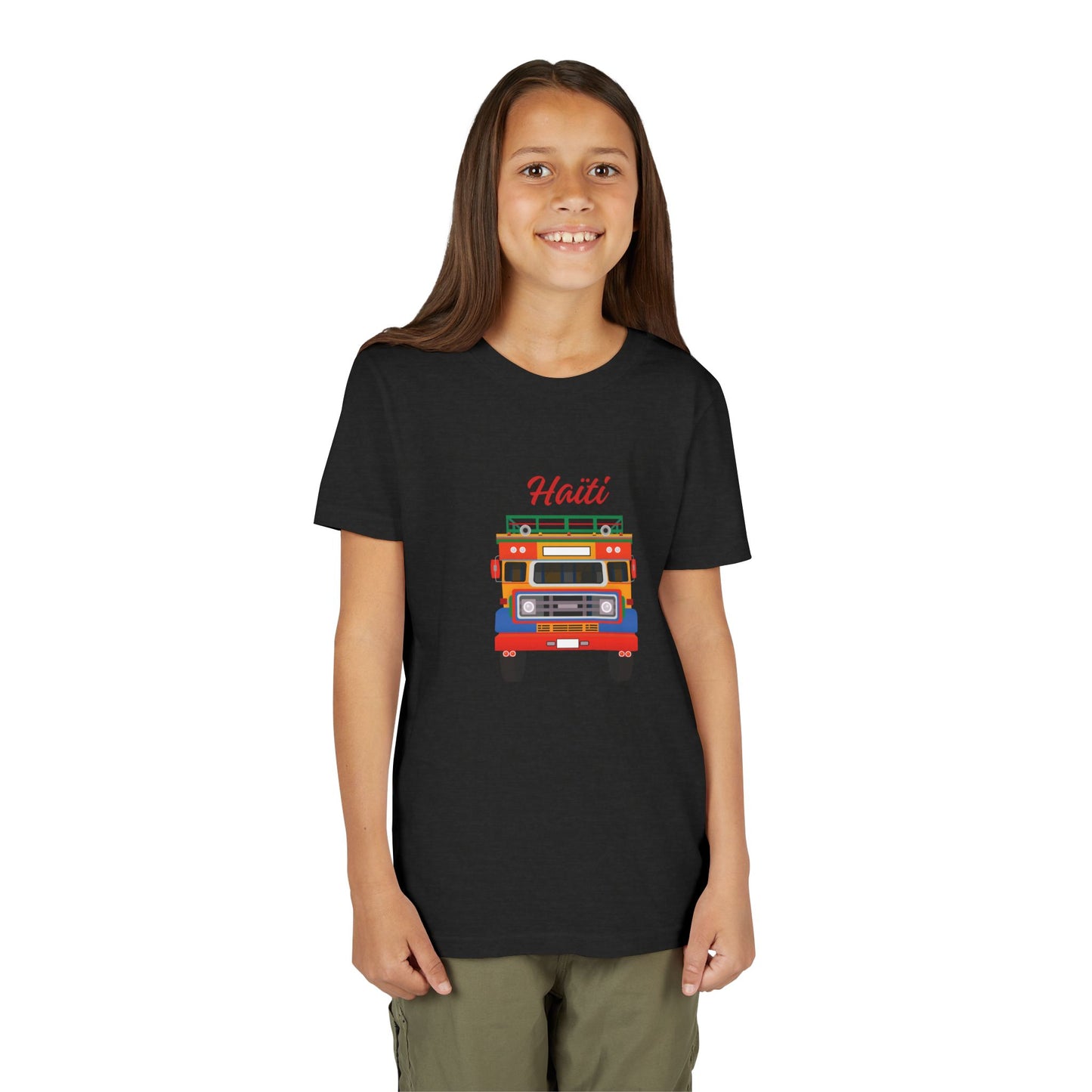 Youth Tee — Colorful Haiti Tap Tap Bus Design