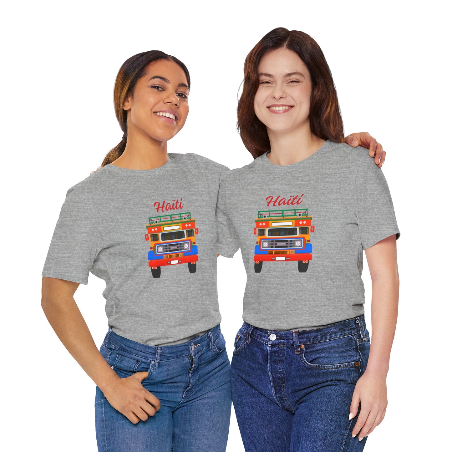 Haiti Tap-Tap Graphic Tee — Colorful Haitian Bus Shirt