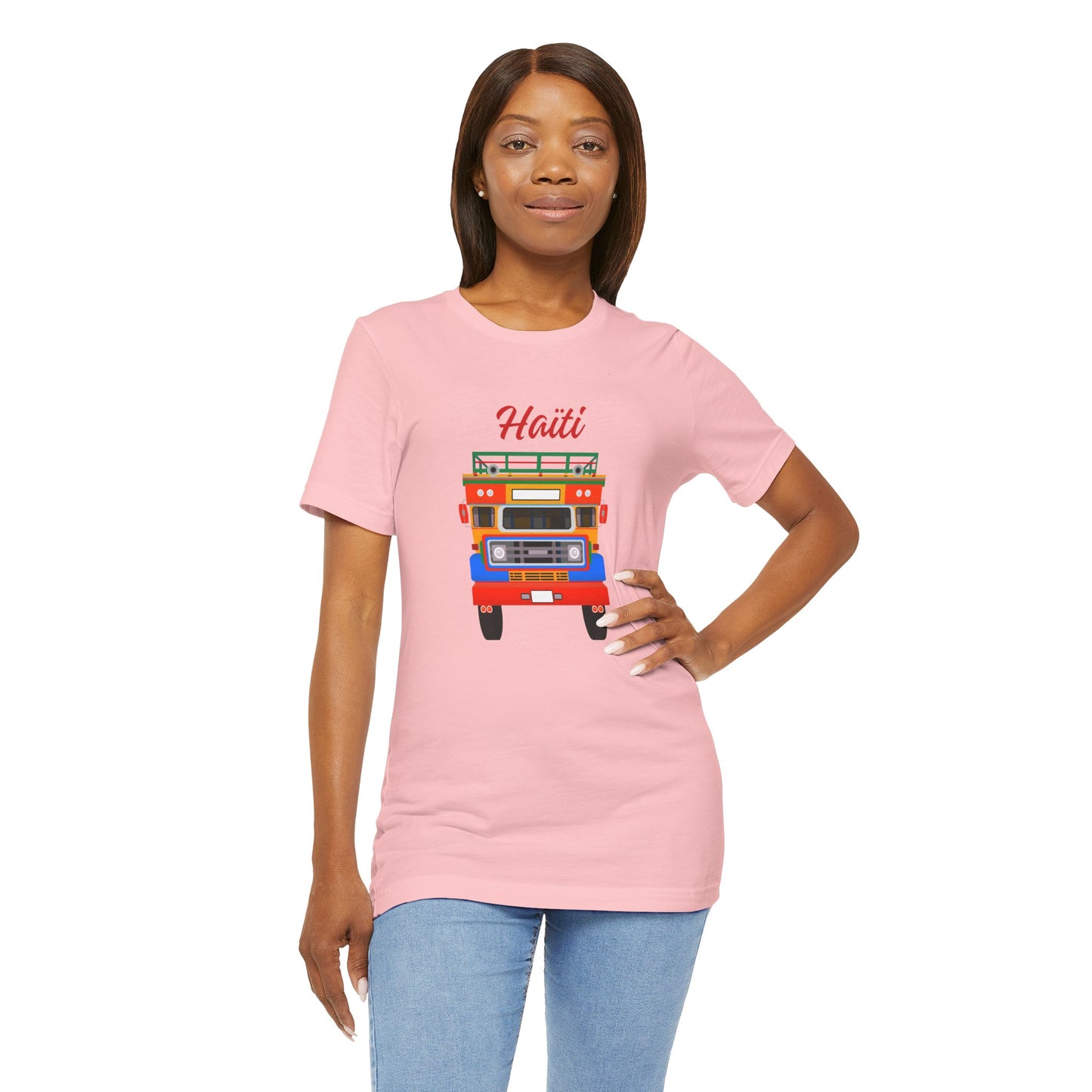 Haiti Tap-Tap Graphic Tee — Colorful Haitian Bus Shirt