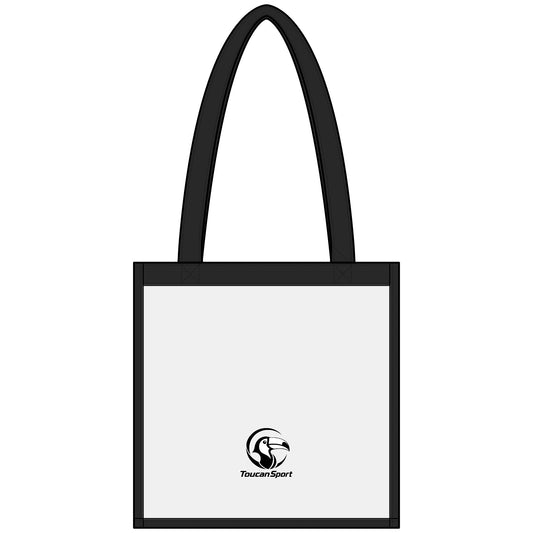 Clear Stadium Tote Bag - Transparent Event Tote with Black Trim for Games & Concerts