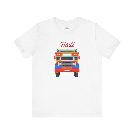 Haiti Tap-Tap Graphic Tee — Colorful Haitian Bus Shirt