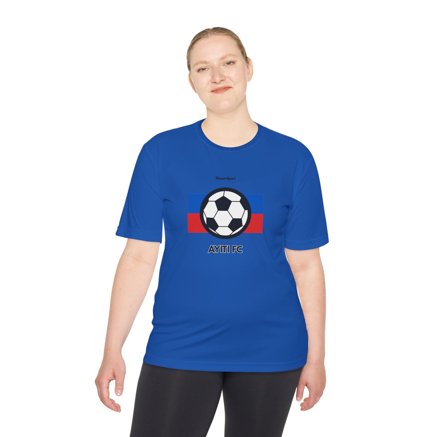 AYITI FC Unisex Soccer Tee - Haitian Flag Football Fan Shirt