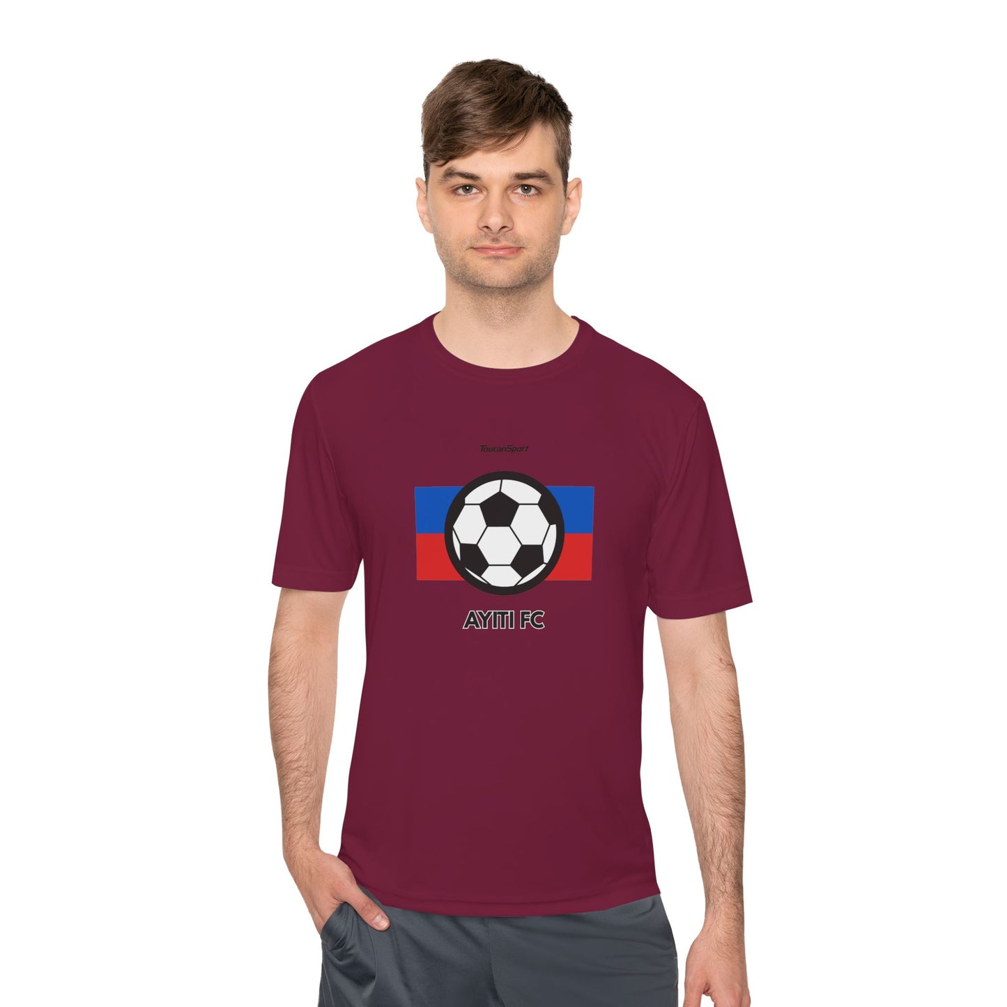 AYITI FC Unisex Soccer Tee - Haitian Flag Football Fan Shirt