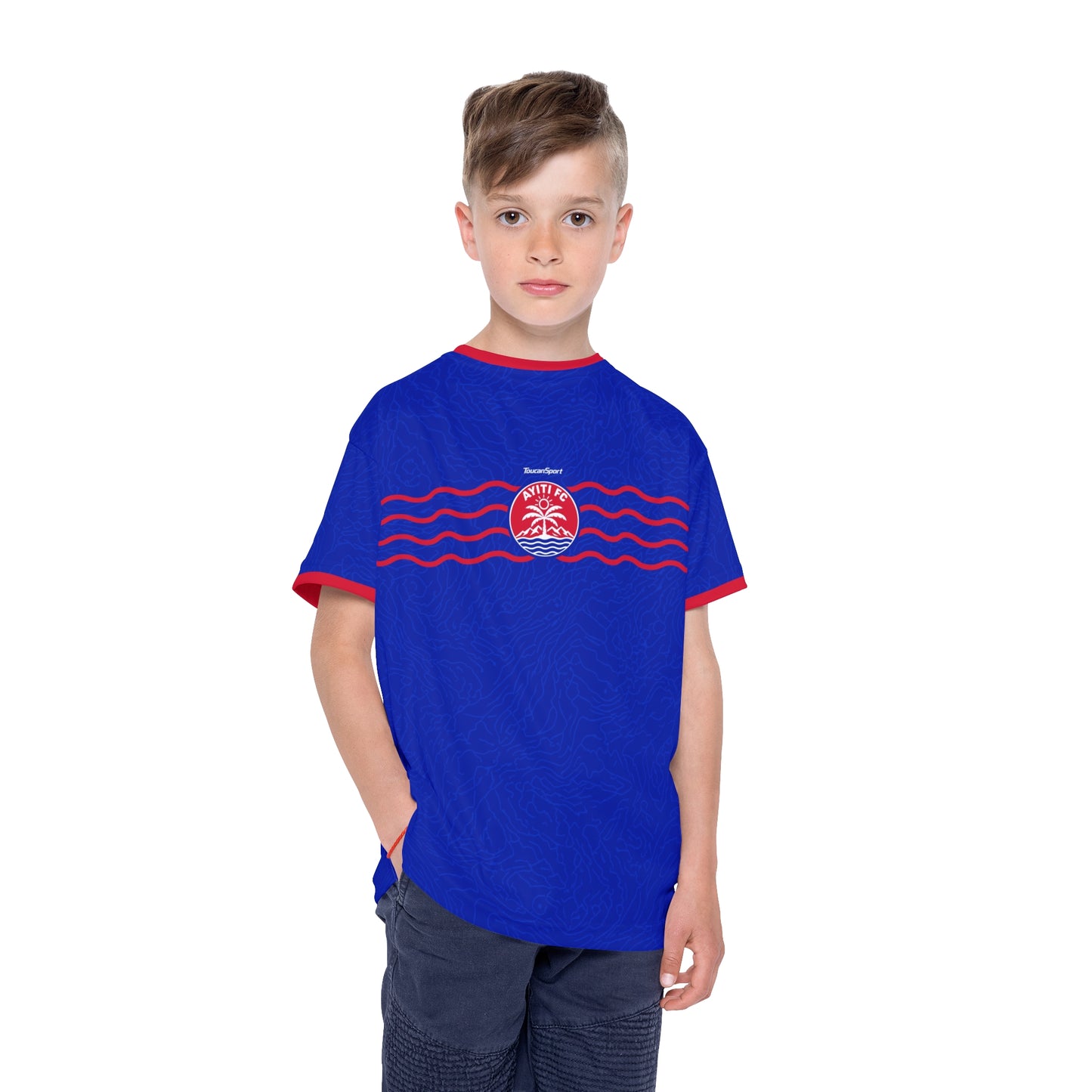 AYITI FC 2026 Youth Home Jersey · Four Waves