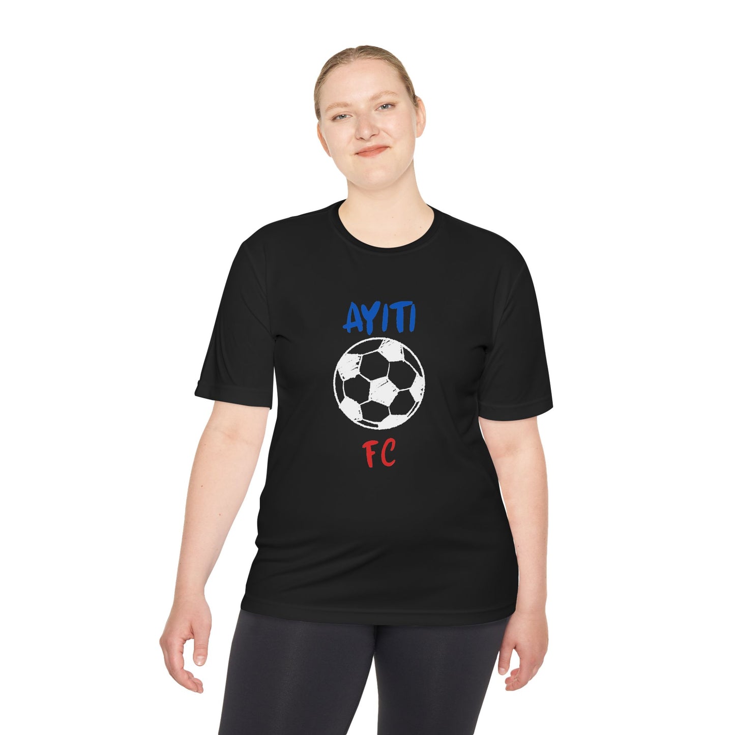 AYITI FC Unisex Soccer Tee - Haiti Football Fan Shirt, Moisture-Wicking