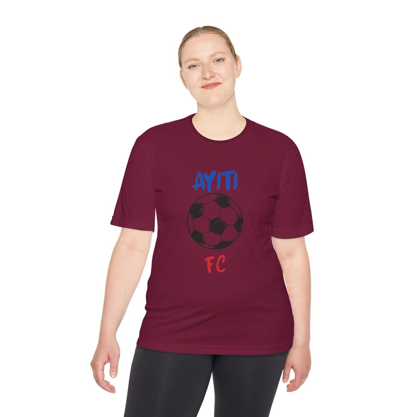 AYITI FC Unisex Soccer Tee - Haiti Football Fan Shirt, Moisture-Wicking