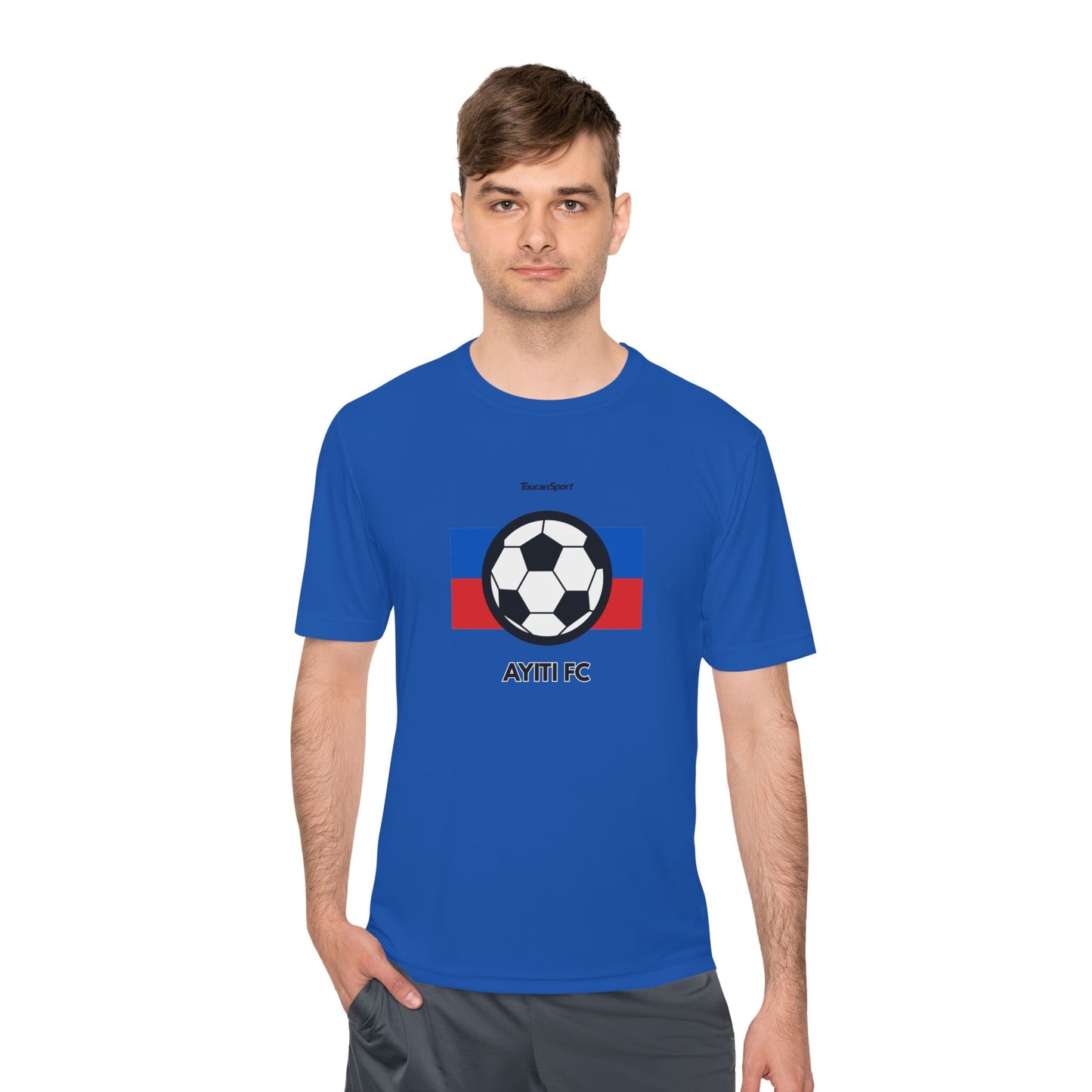 AYITI FC Unisex Soccer Tee - Haitian Flag Football Fan Shirt