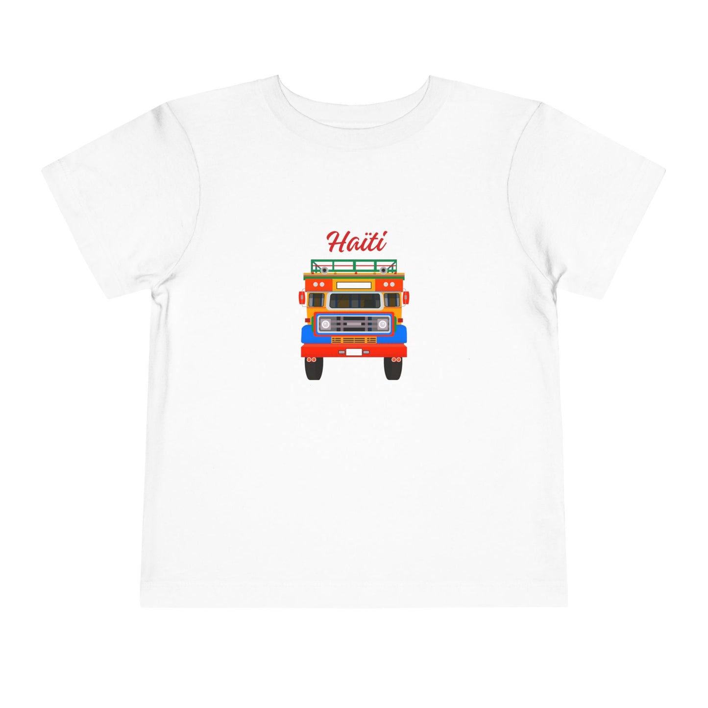 Toddler Tee — Colorful Haitian Tap-Tap Truck Graphic ("Haiti")