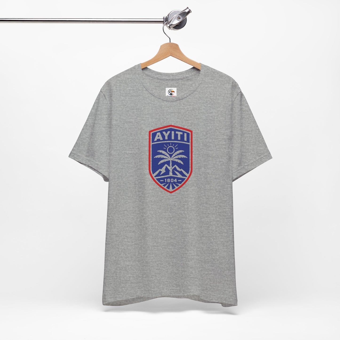 Ayiti Grenadye T-Shirt — Haitian Patriot Shield & Grenadier Design