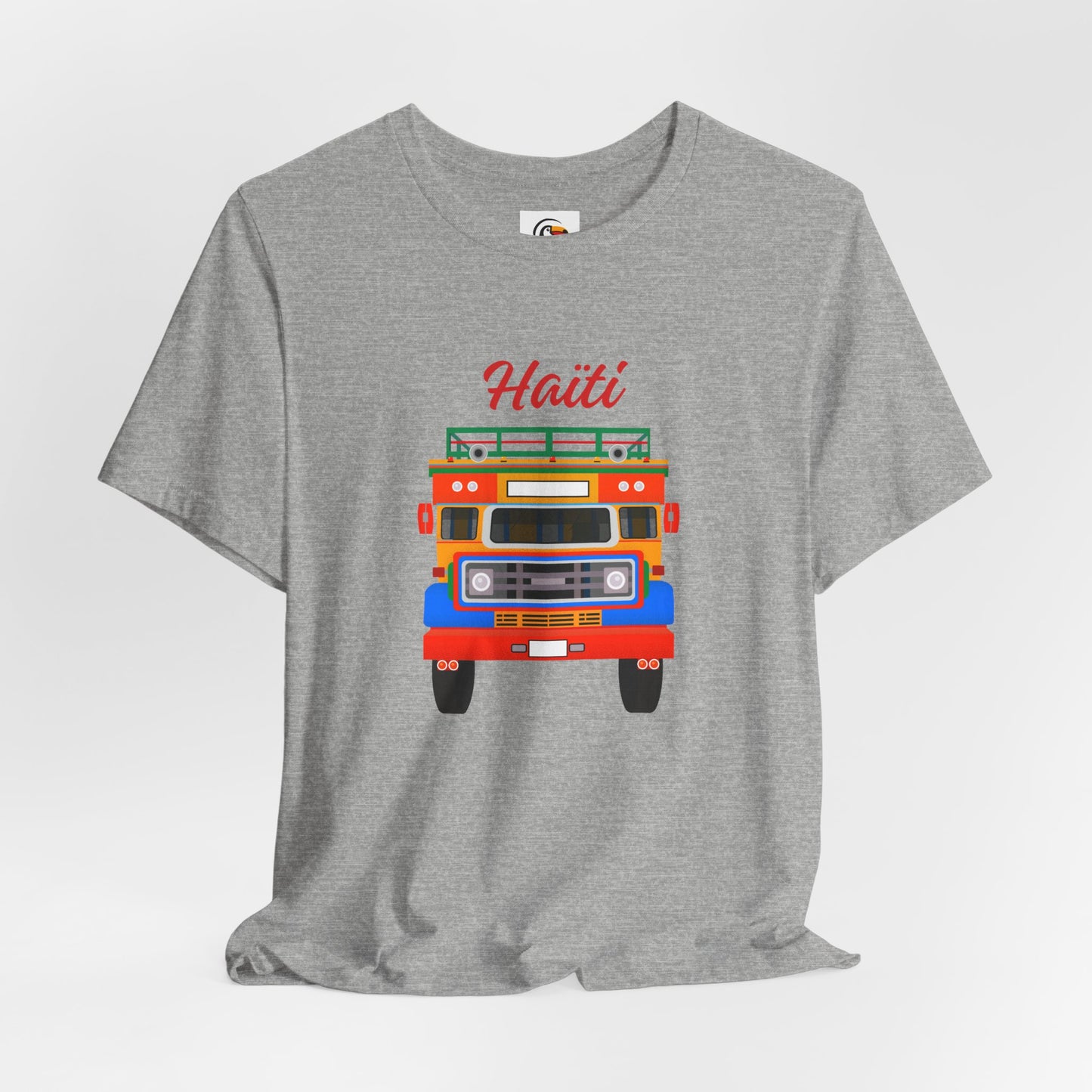 Haiti Tap-Tap Graphic Tee — Colorful Haitian Bus Shirt