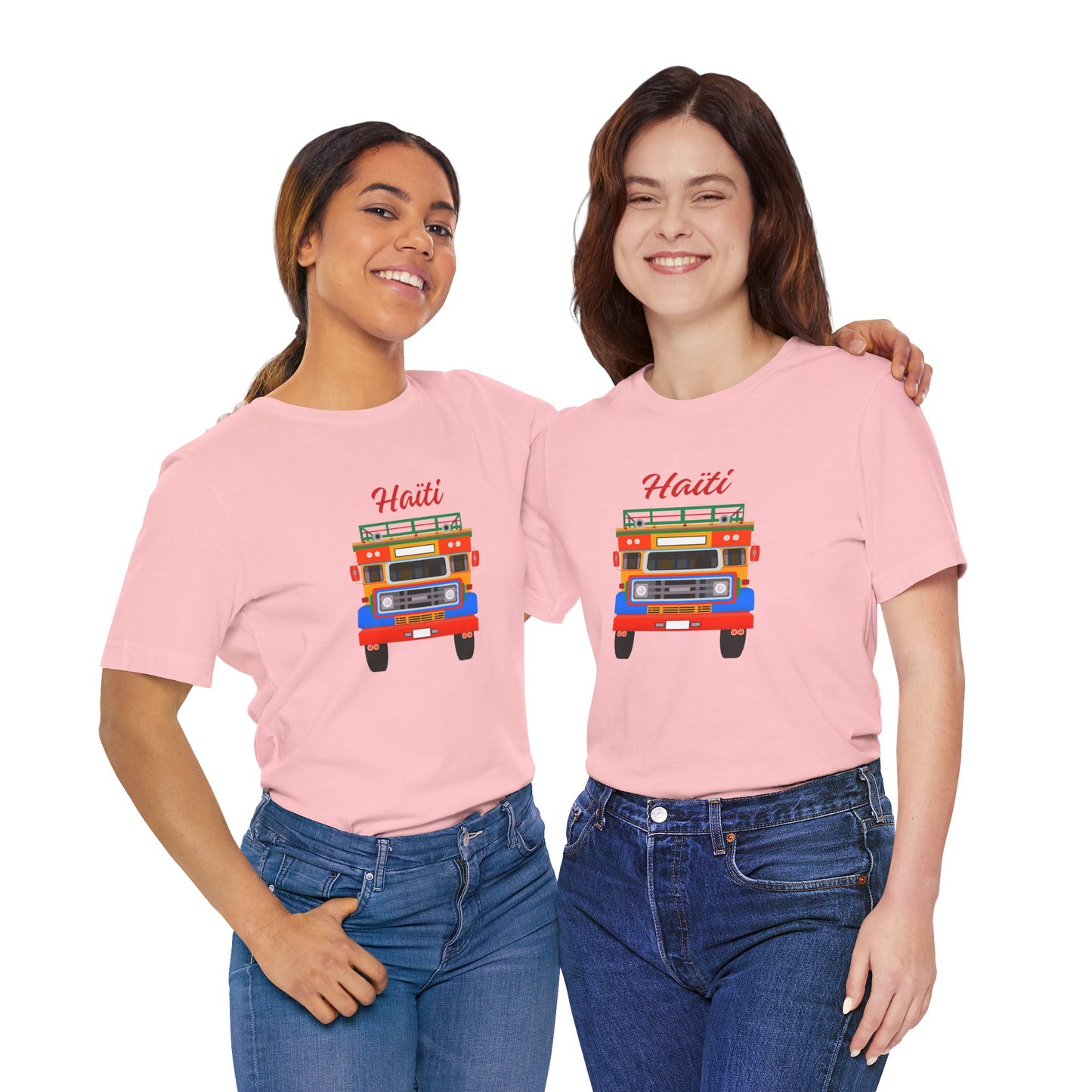 Haiti Tap-Tap Graphic Tee — Colorful Haitian Bus Shirt