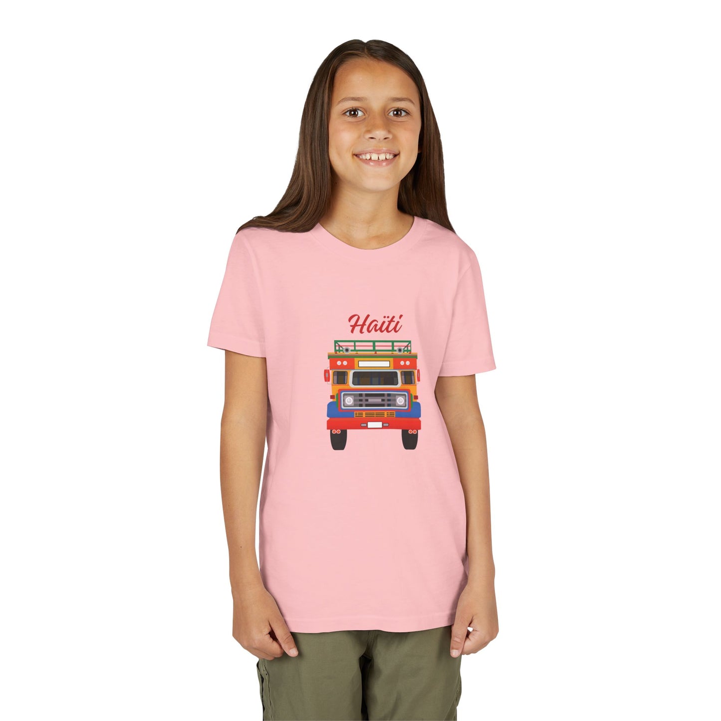 Youth Tee — Colorful Haiti Tap Tap Bus Design