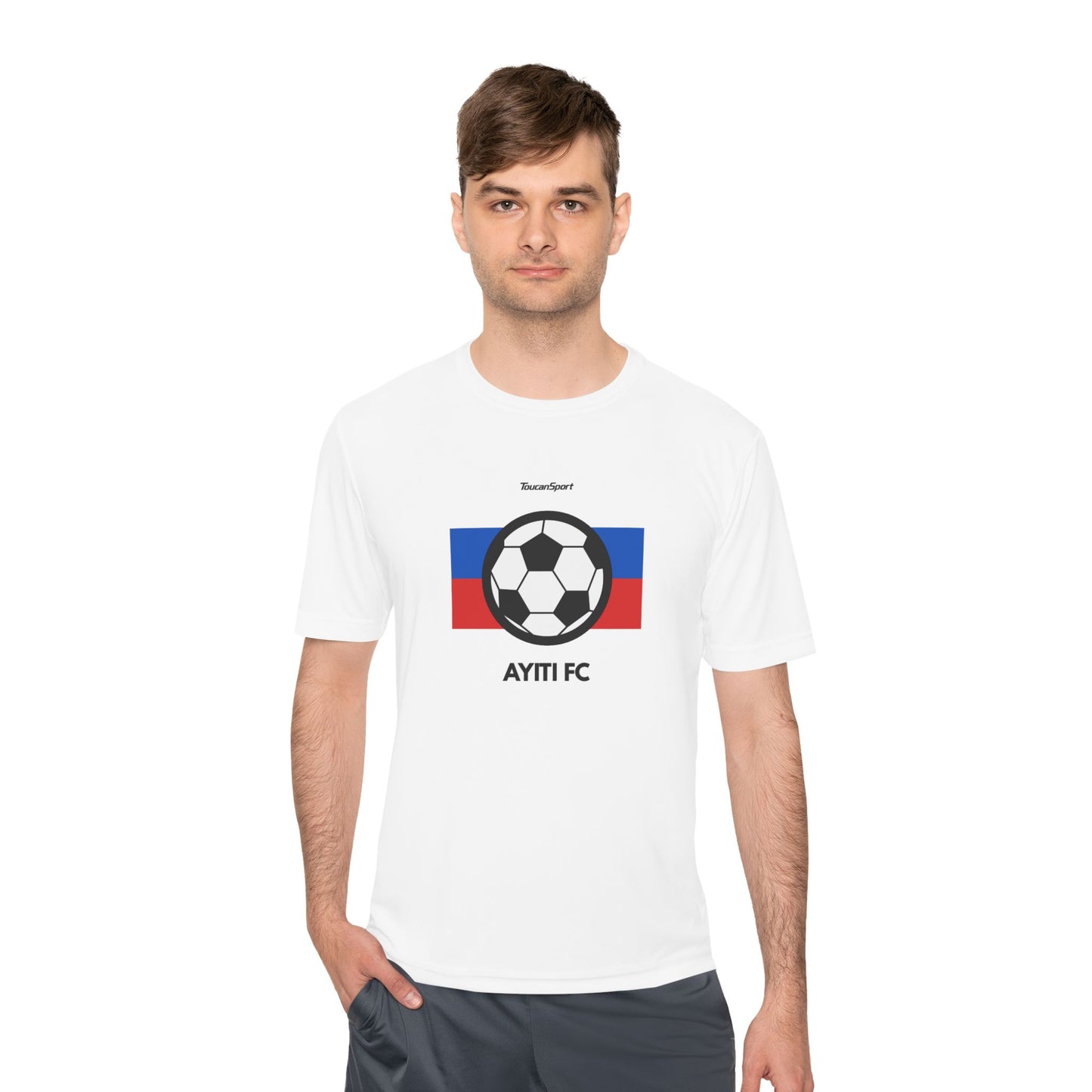 AYITI FC Unisex Soccer Tee - Haitian Flag Football Fan Shirt