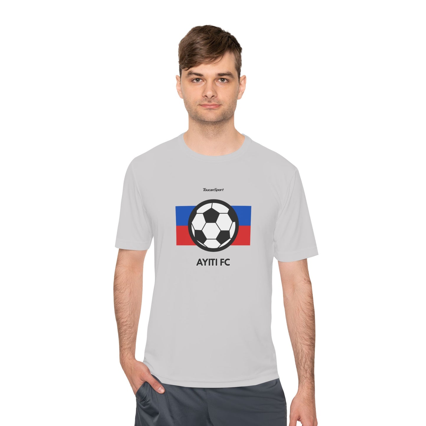 AYITI FC Unisex Soccer Tee - Haitian Flag Football Fan Shirt