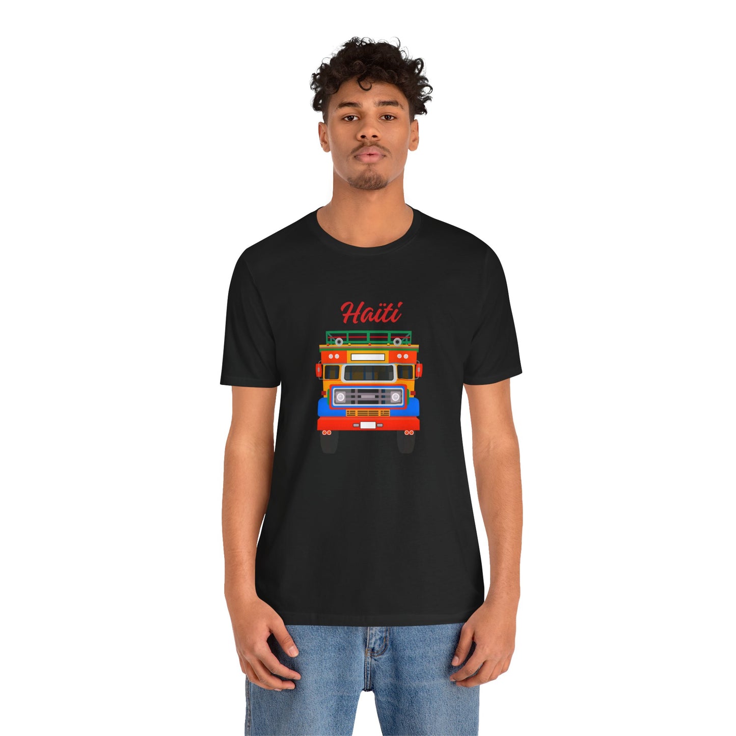 Haiti Tap-Tap Graphic Tee — Colorful Haitian Bus Shirt