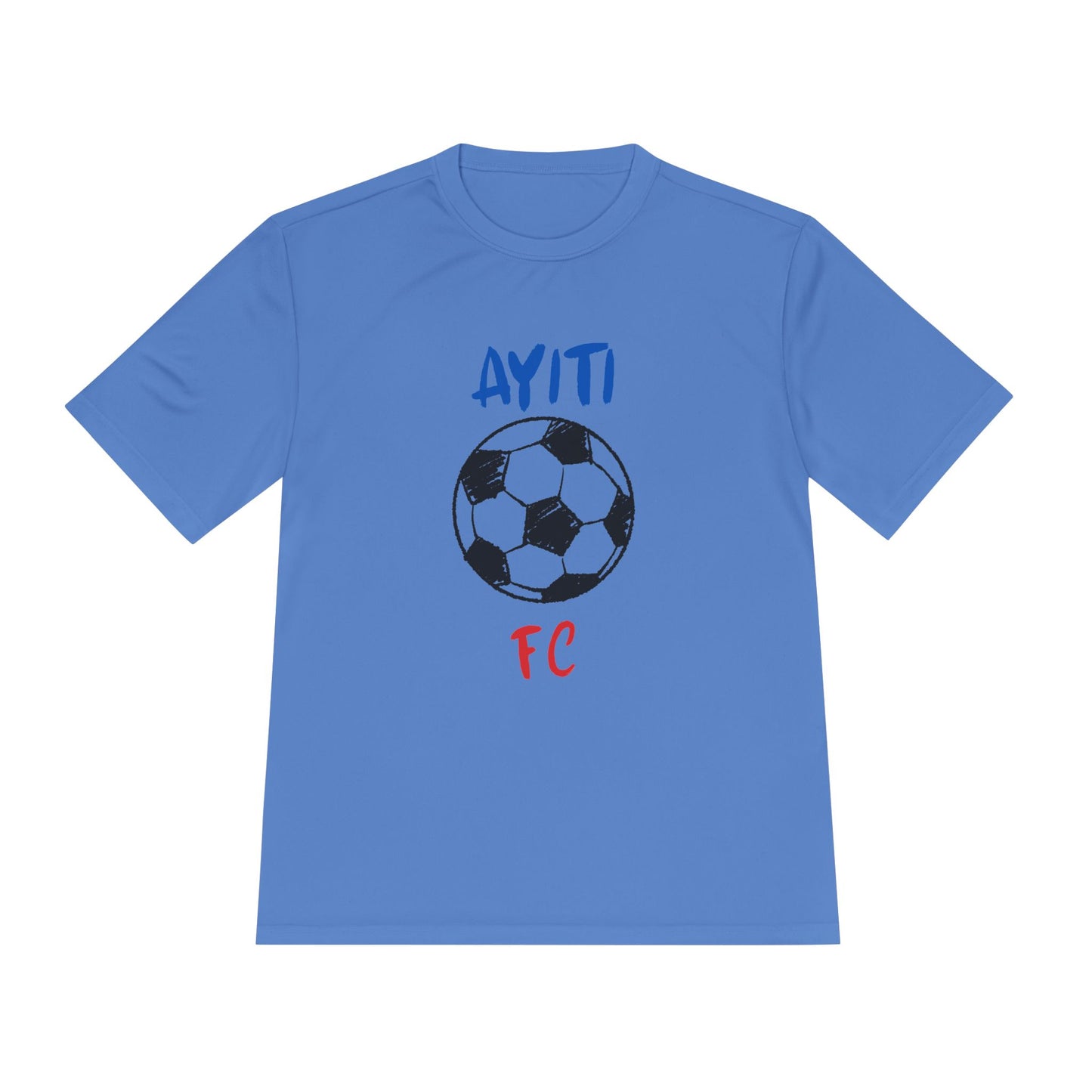 AYITI FC Unisex Soccer Tee - Haiti Football Fan Shirt, Moisture-Wicking