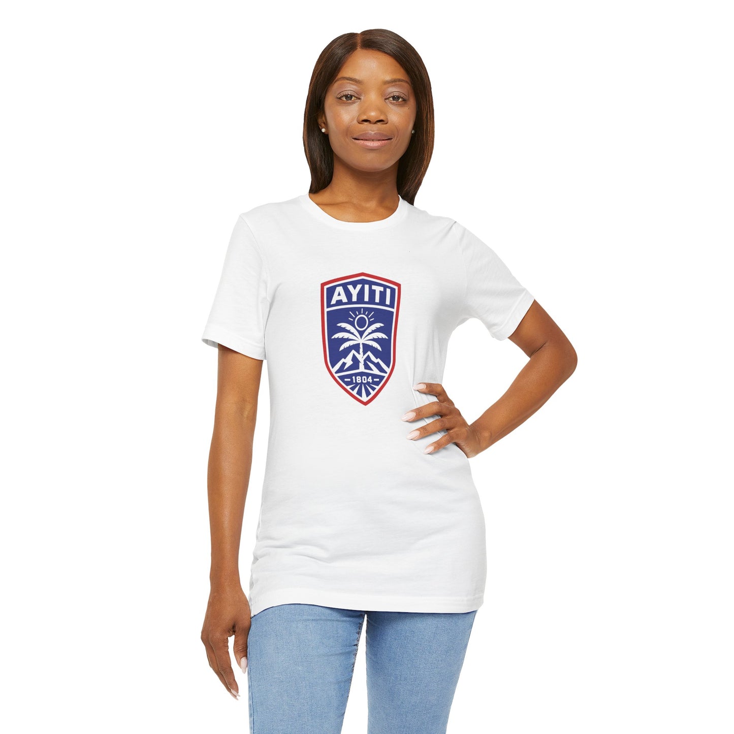 Ayiti Grenadye T-Shirt — Haitian Patriot Shield & Grenadier Design