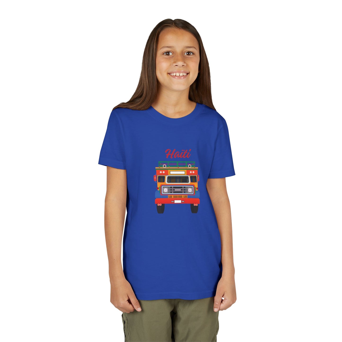 Youth Tee — Colorful Haiti Tap Tap Bus Design
