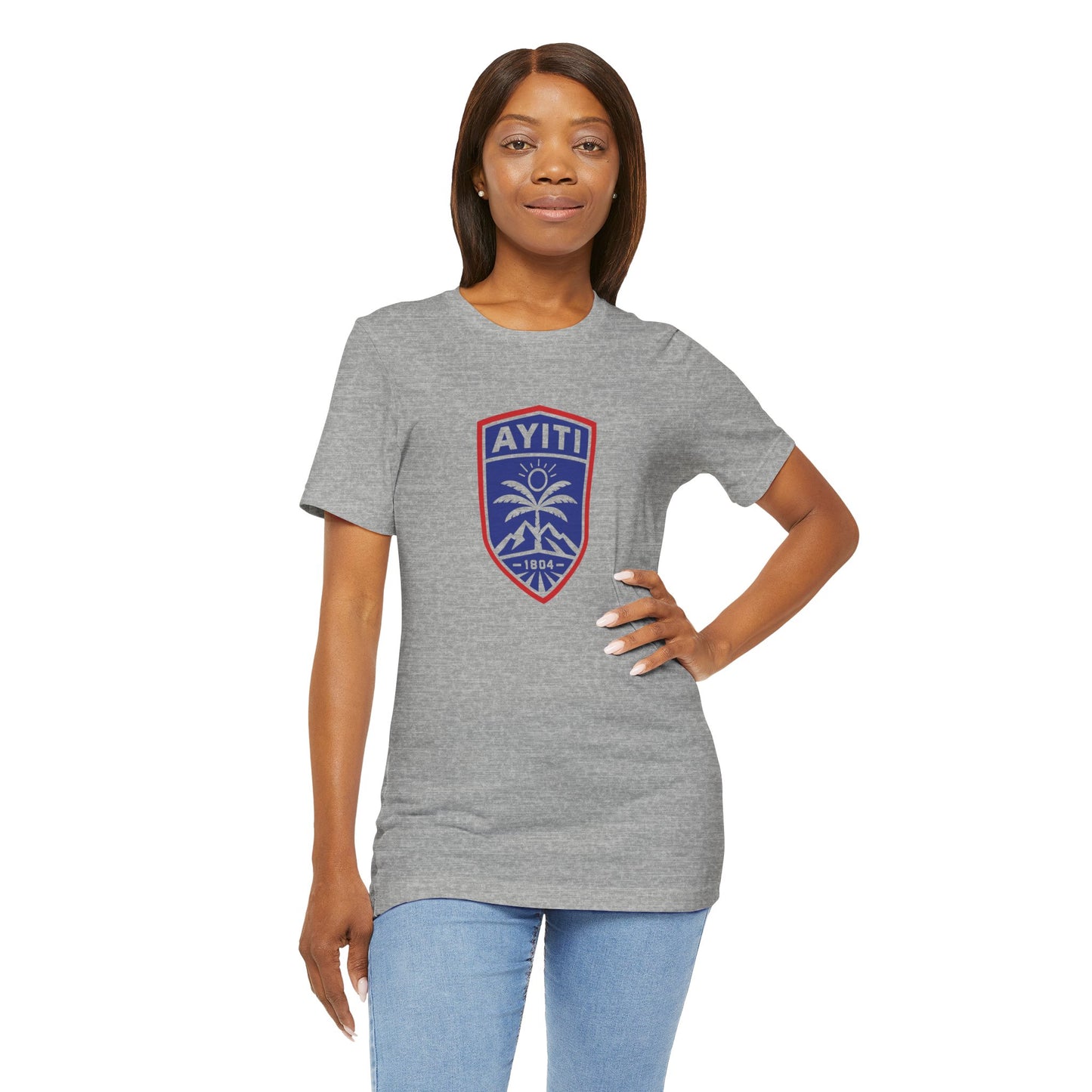 Ayiti Grenadye T-Shirt — Haitian Patriot Shield & Grenadier Design