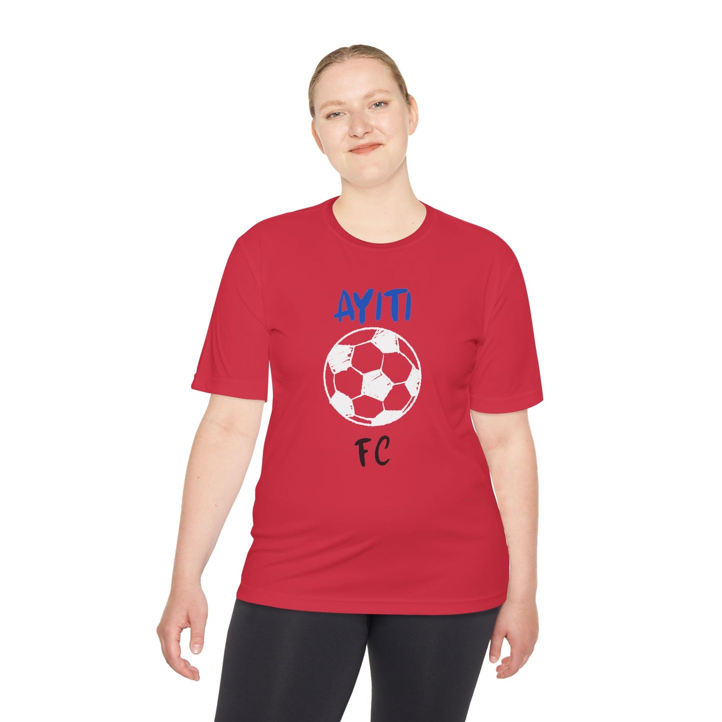 AYITI FC Unisex Soccer Tee - Haiti Football Fan Shirt, Moisture-Wicking