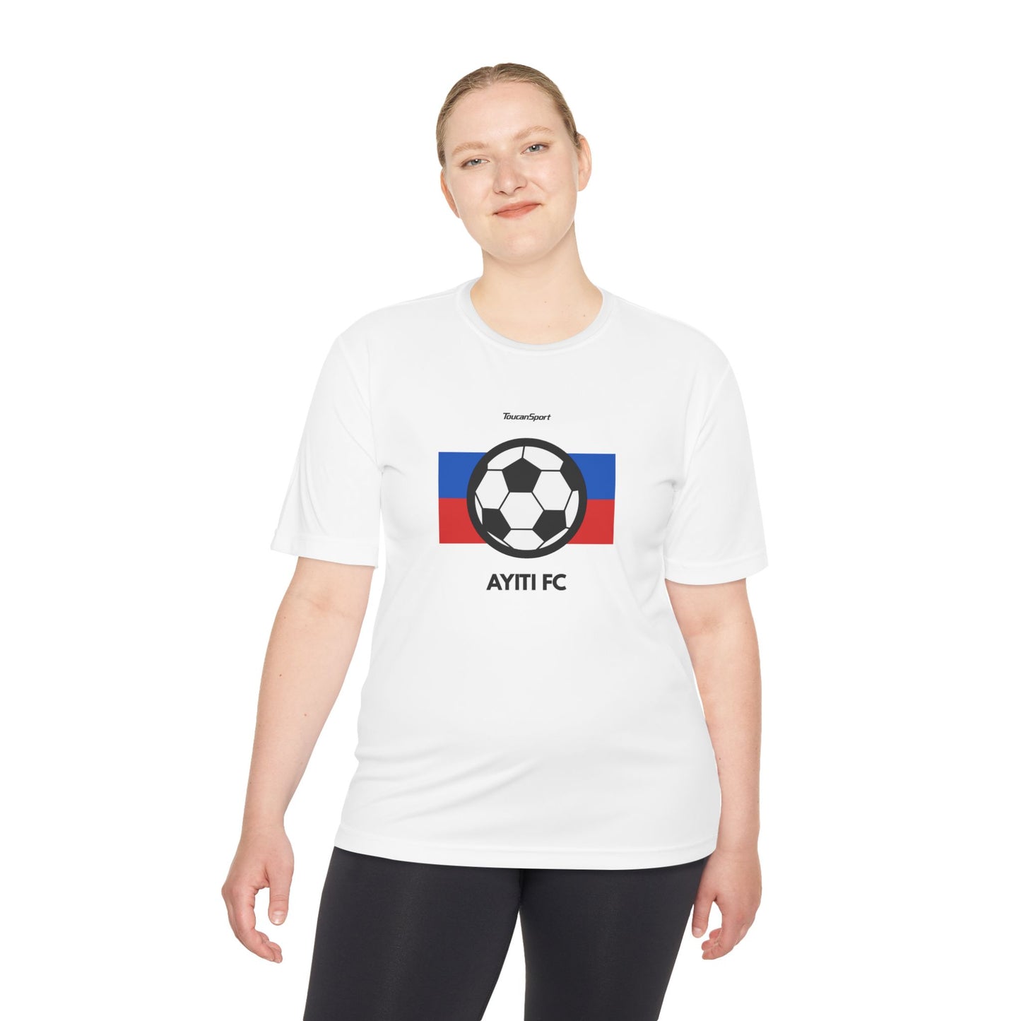AYITI FC Unisex Soccer Tee - Haitian Flag Football Fan Shirt
