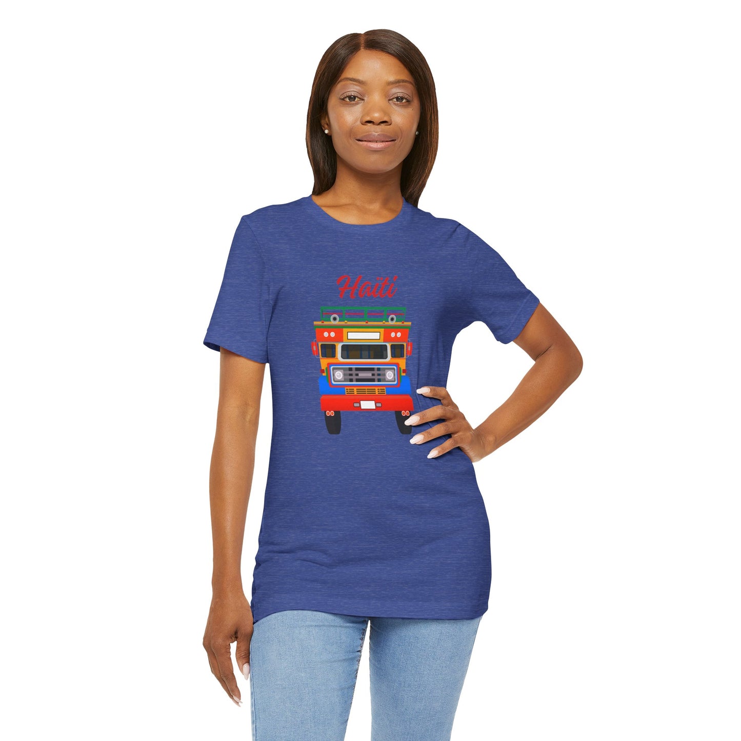 Haiti Tap-Tap Graphic Tee — Colorful Haitian Bus Shirt