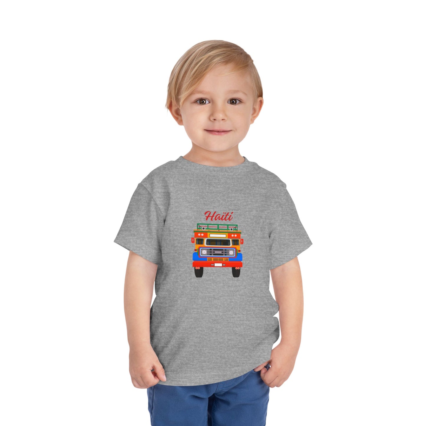 Toddler Tee — Colorful Haitian Tap-Tap Truck Graphic ("Haiti")