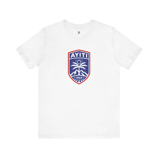 Ayiti Grenadye T-Shirt — Haitian Patriot Shield & Grenadier Design