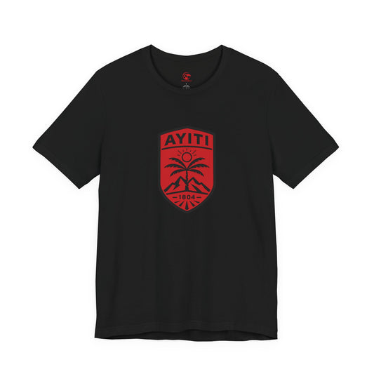 Ayiti Grenadye T-Shirt — Haitian Patriot Shield & Grenadier Design