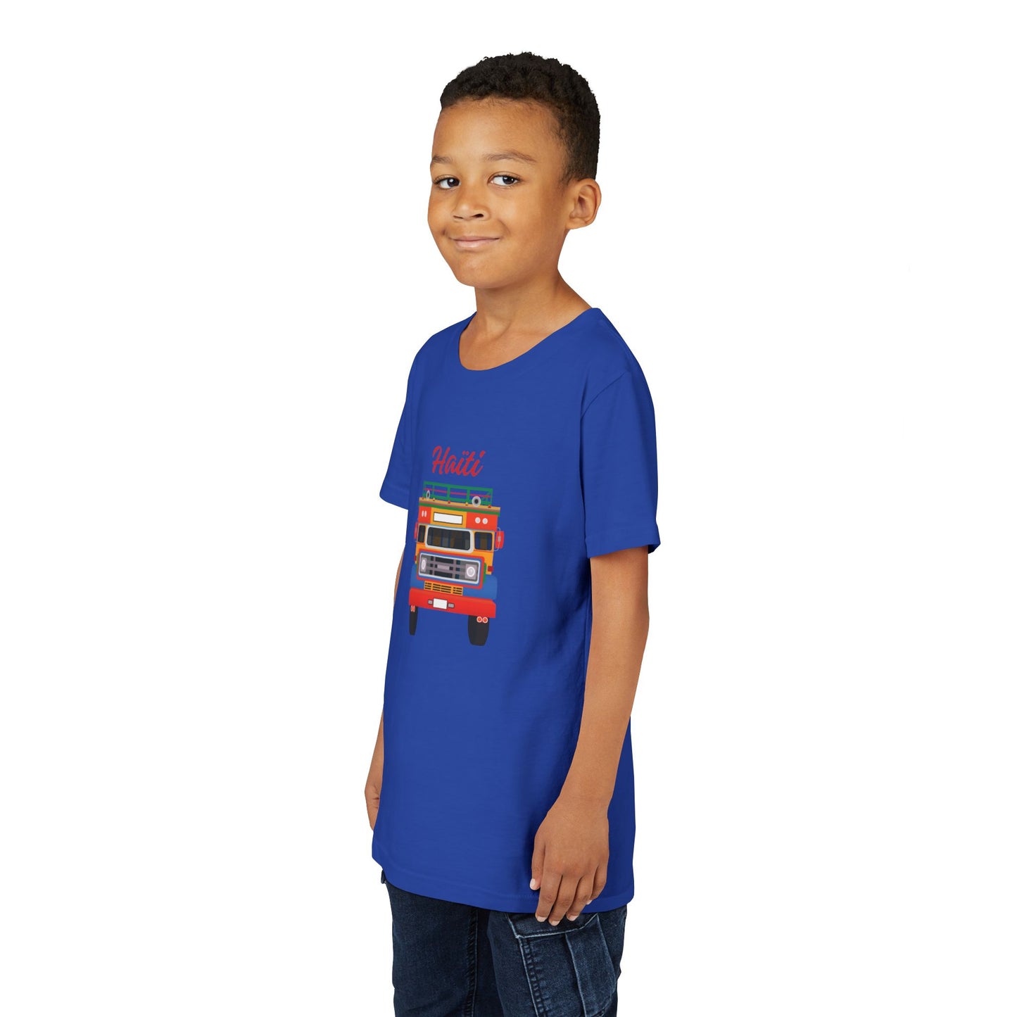 Youth Tee — Colorful Haiti Tap Tap Bus Design