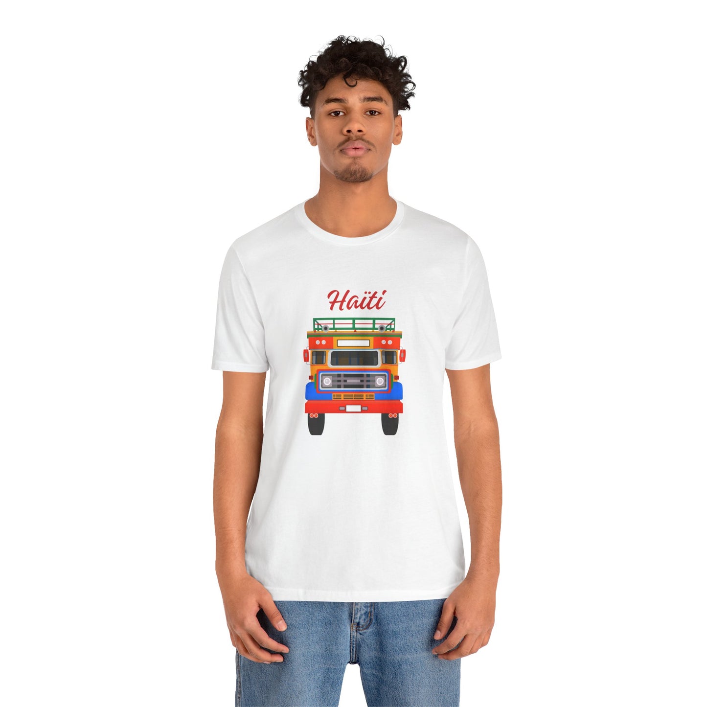 Haiti Tap-Tap Graphic Tee — Colorful Haitian Bus Shirt