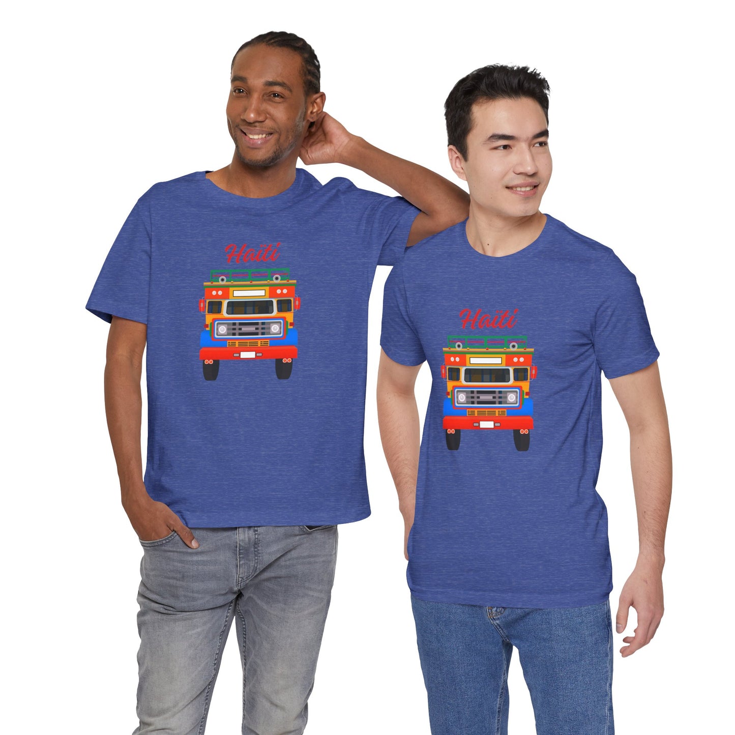 Haiti Tap-Tap Graphic Tee — Colorful Haitian Bus Shirt