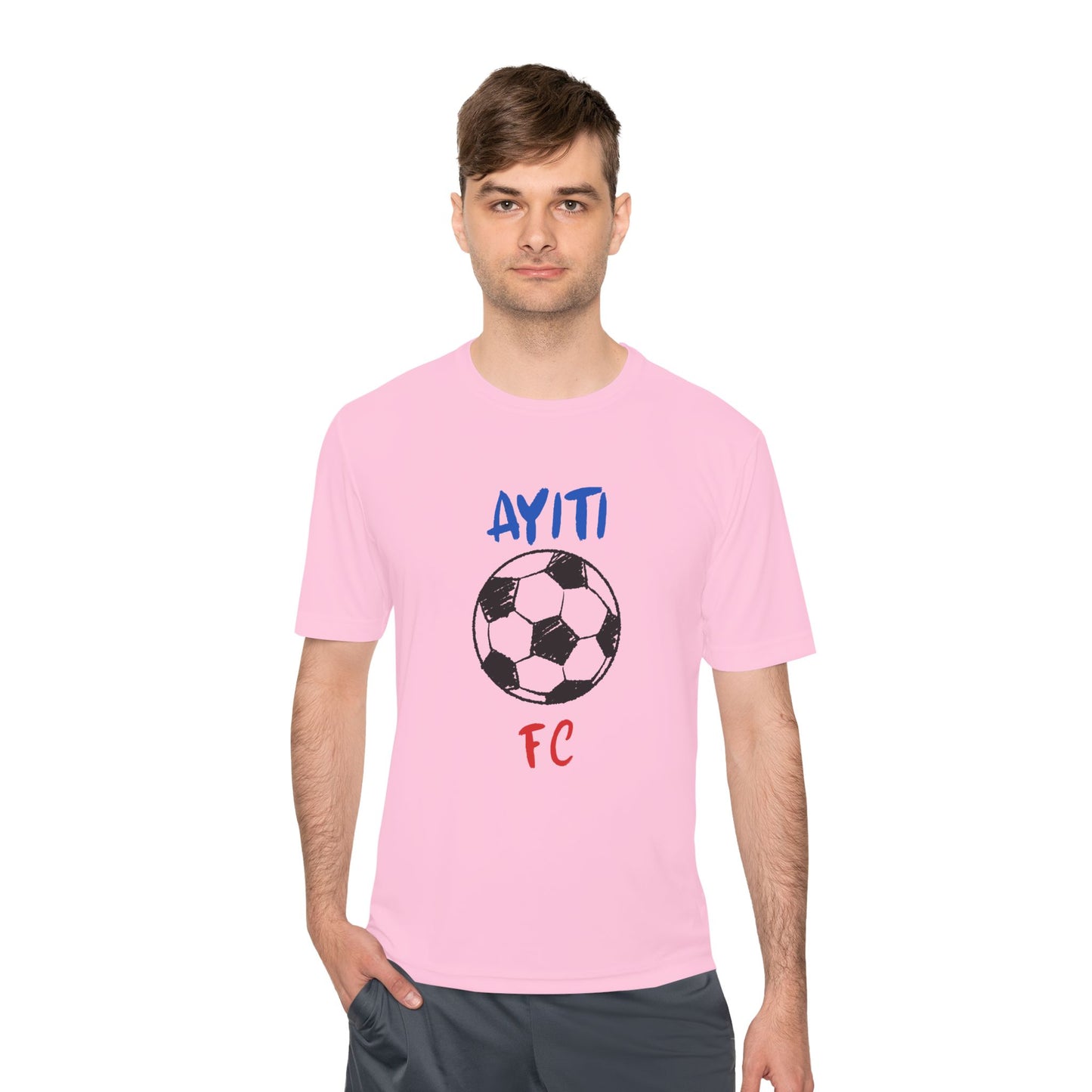 AYITI FC Unisex Soccer Tee - Haiti Football Fan Shirt, Moisture-Wicking