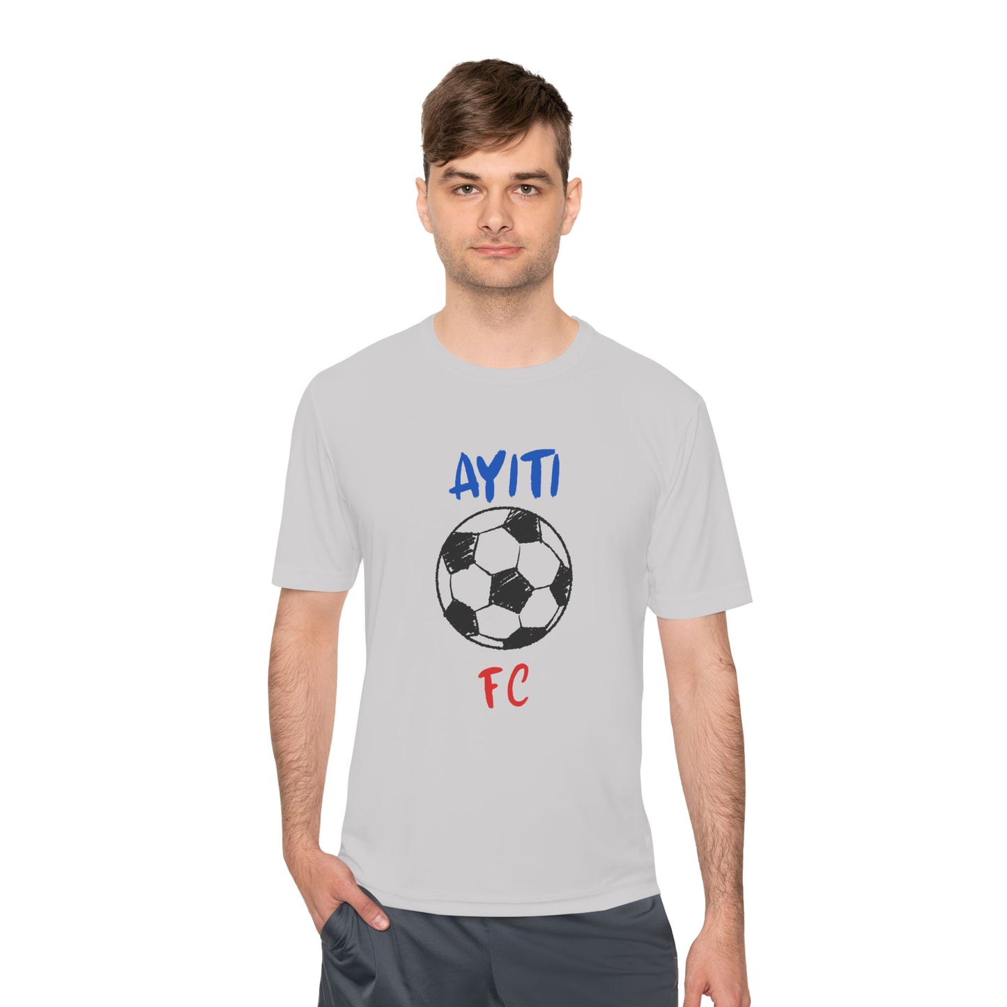 AYITI FC Unisex Soccer Tee - Haiti Football Fan Shirt, Moisture-Wicking
